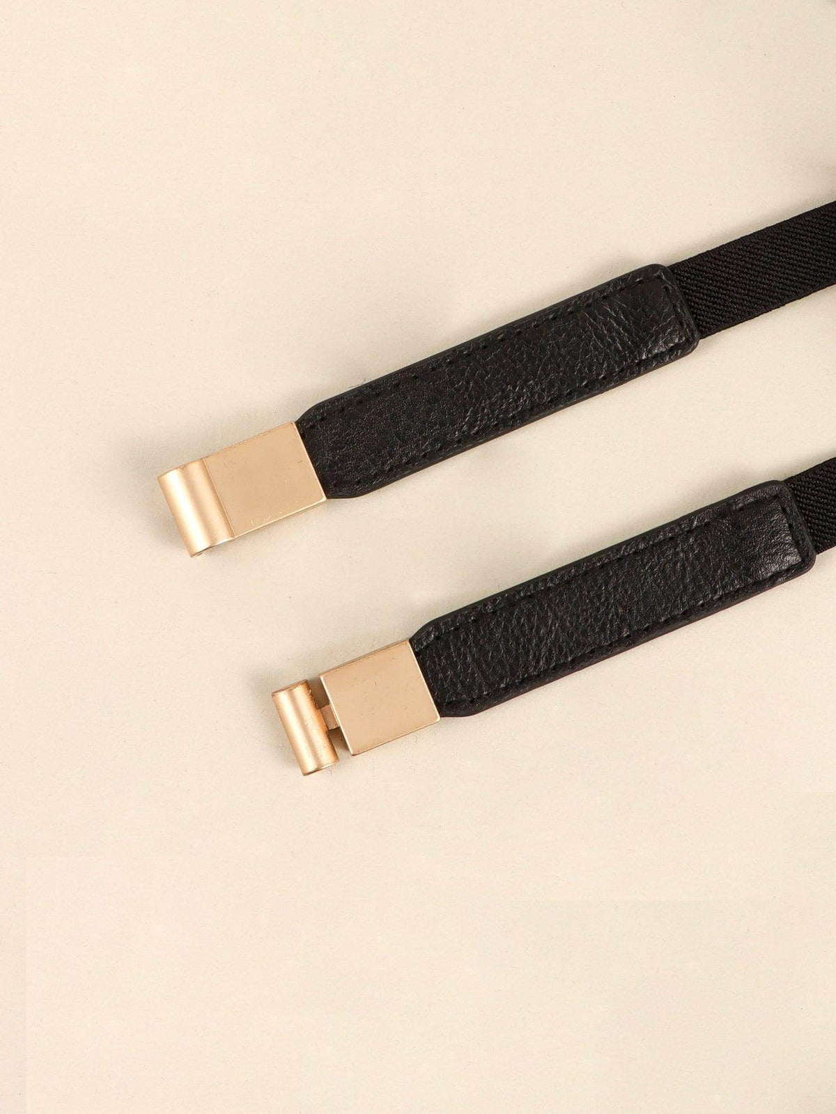PU Elastic Skinny Belt for Women Adjustable Fashion Accessory