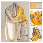 Silk Scarf Women's Mulberry Silk Printed Shawl
