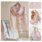 Silk Scarf Women's Mulberry Silk Printed Shawl