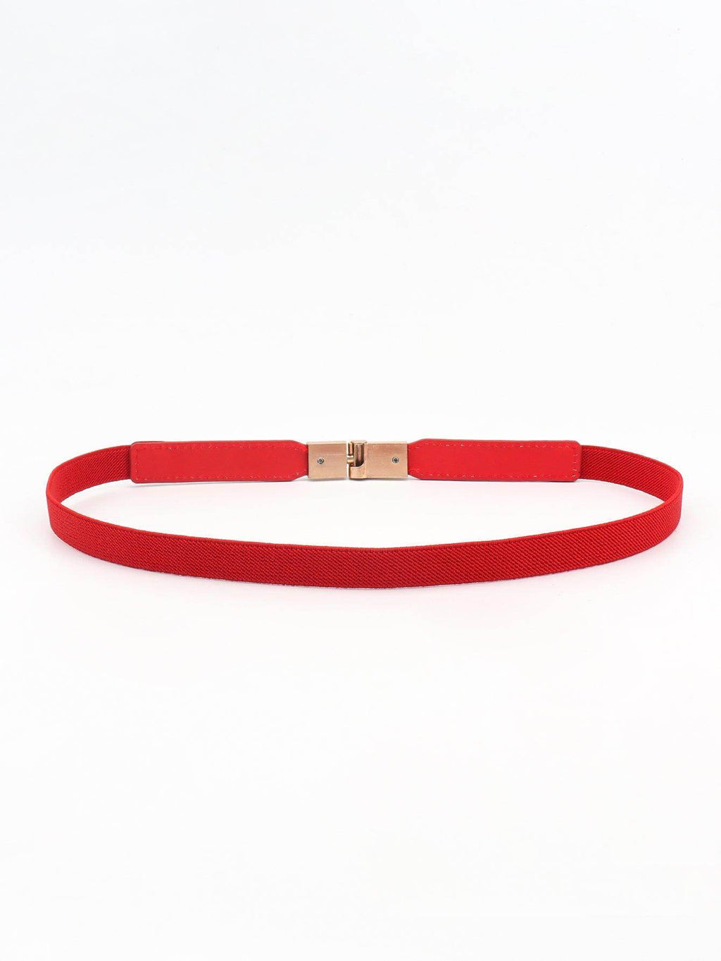 PU Elastic Skinny Belt for Women Adjustable Fashion Accessory