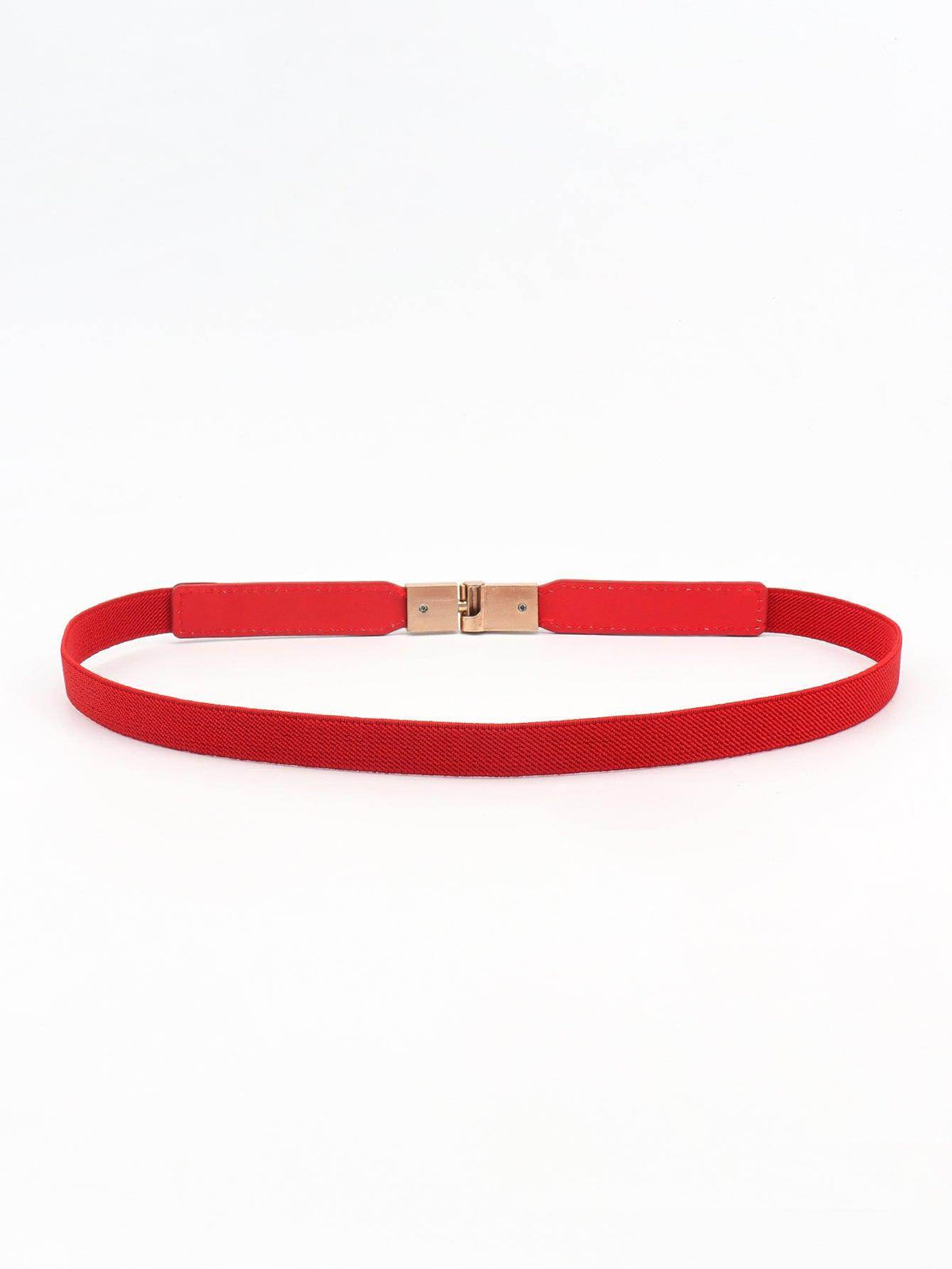 PU Elastic Skinny Belt for Women Adjustable Fashion Accessory