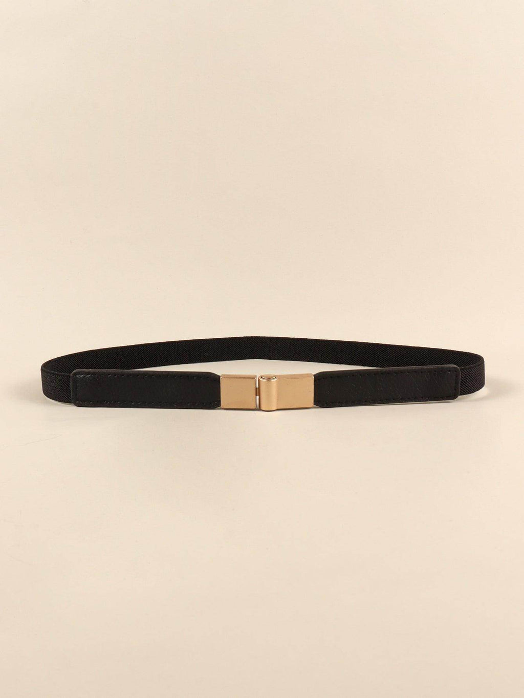PU Elastic Skinny Belt for Women Adjustable Fashion Accessory