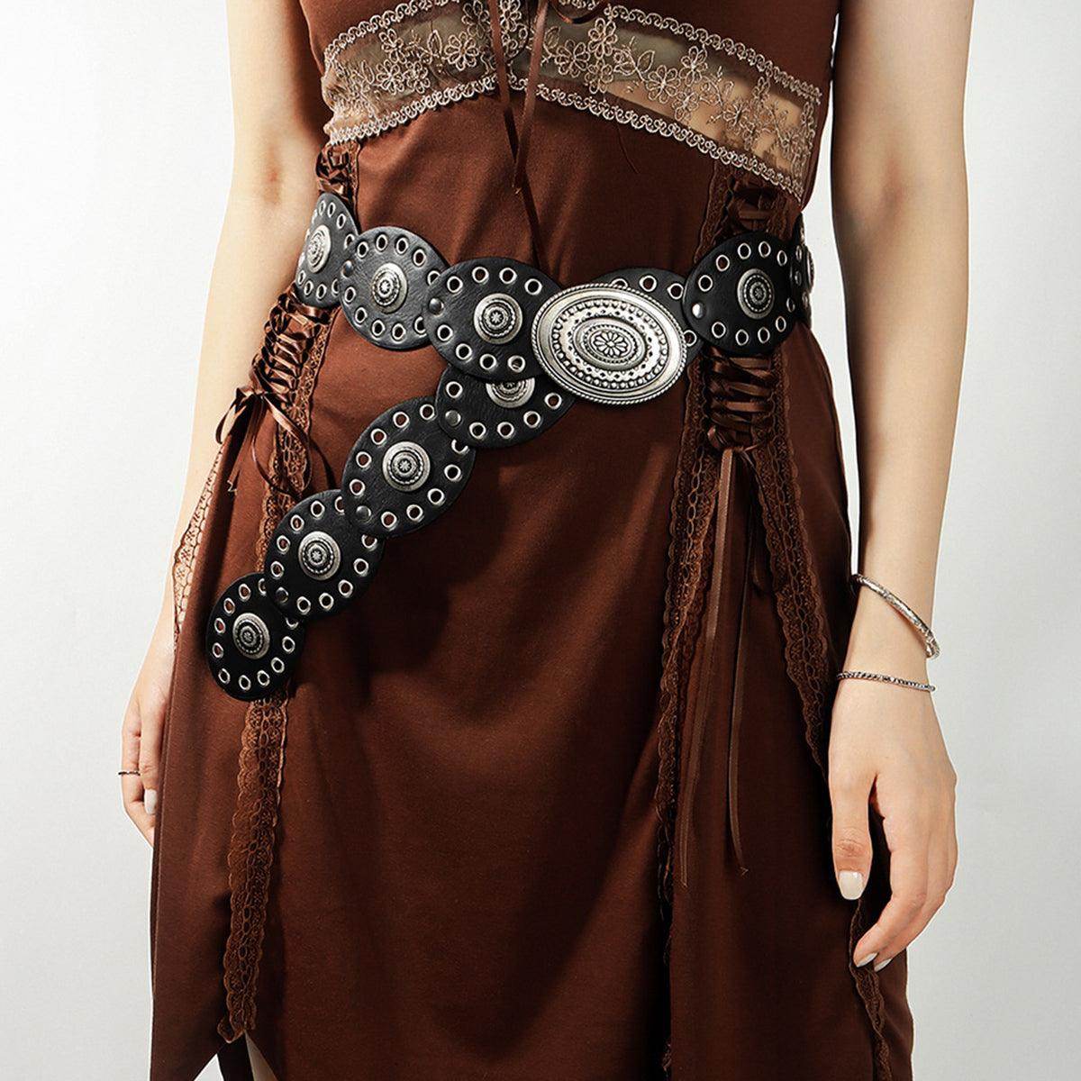 Stylish Oval PU Belt for Men and Women Casual Wear