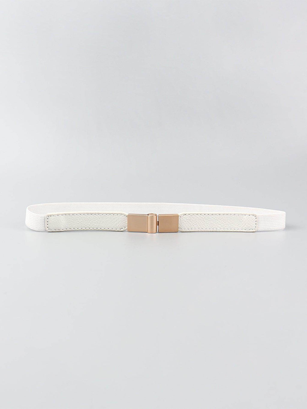 PU Elastic Skinny Belt for Women Adjustable Fashion Accessory