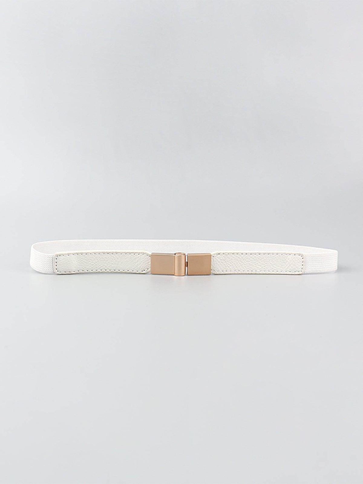 PU Elastic Skinny Belt for Women Adjustable Fashion Accessory