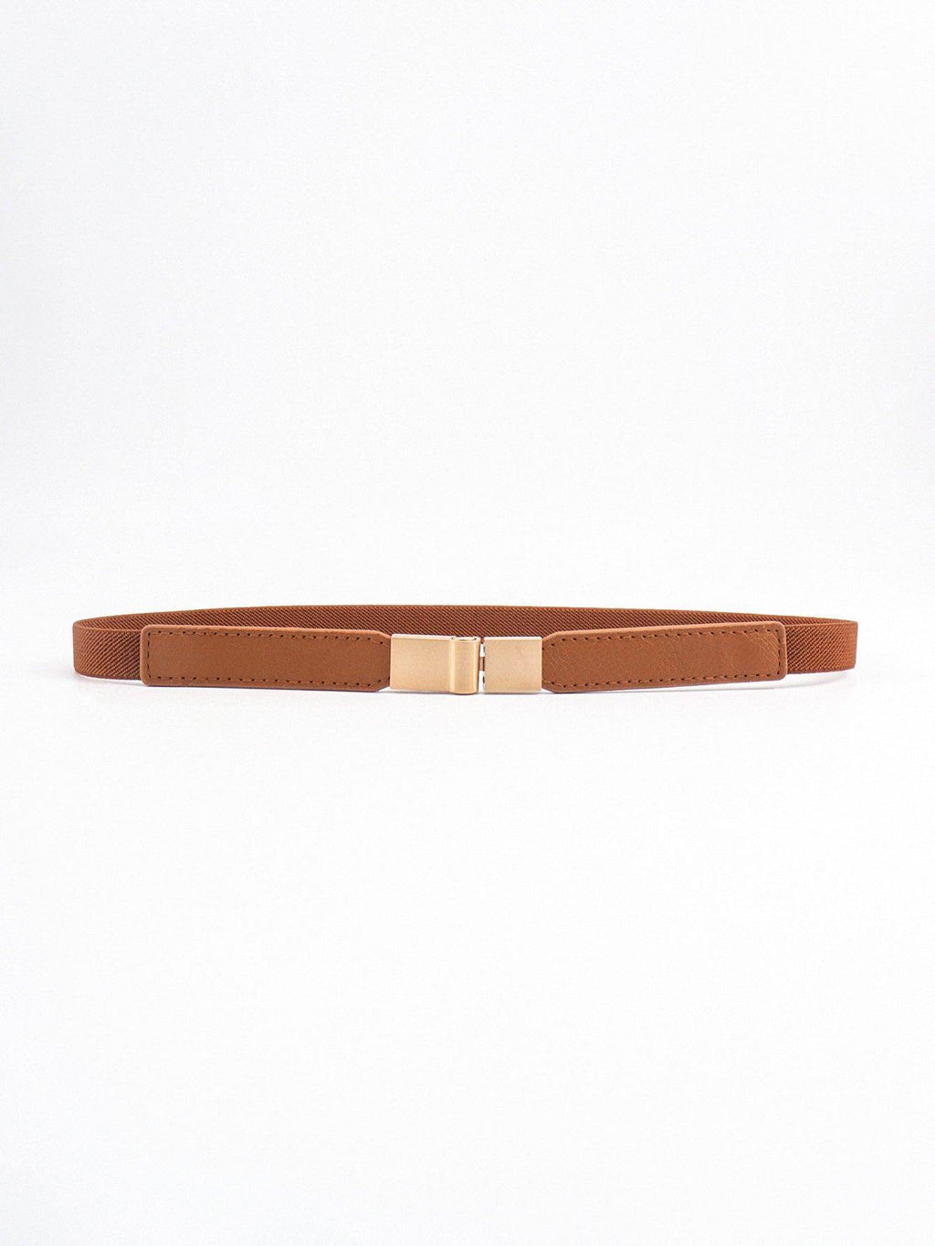 PU Elastic Skinny Belt for Women Adjustable Fashion Accessory